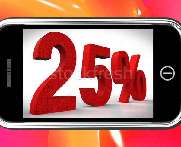 25 On Smartphone Shows Price Reductions And Bargains Stock photo © stuartmiles