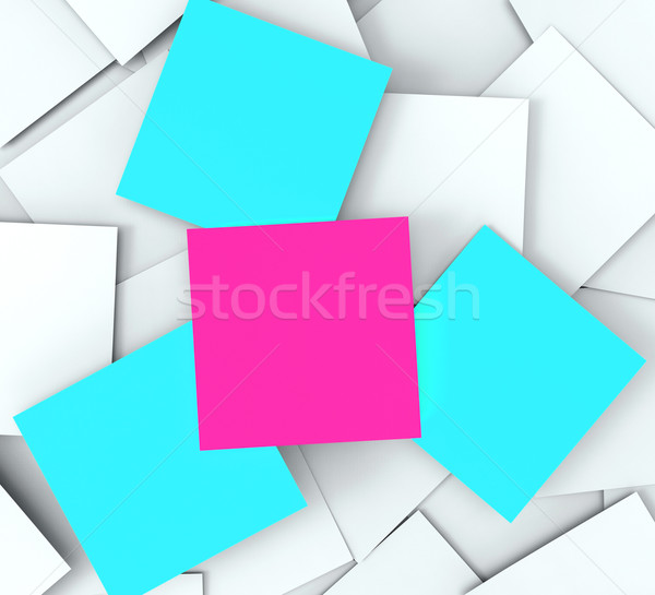 Blank Post it Messages Shows Copyspace To Do And Note Stock photo © stuartmiles