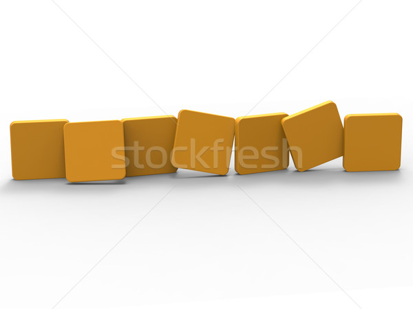 Sept tuiles montrent espace de copie lettre mot Photo stock © stuartmiles