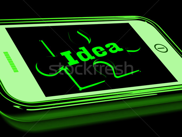 Idea On Smartphone Shows Creative Concepts Stock photo © stuartmiles