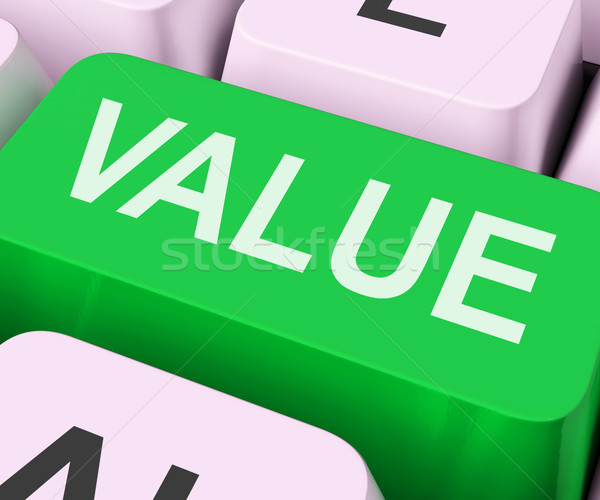 Stock fotó: érték · kulcs · jelentőség · billentyűzet · mutat · érték