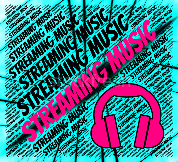 Streaming Music Shows Sound Tracks And Audio Stock photo © stuartmiles