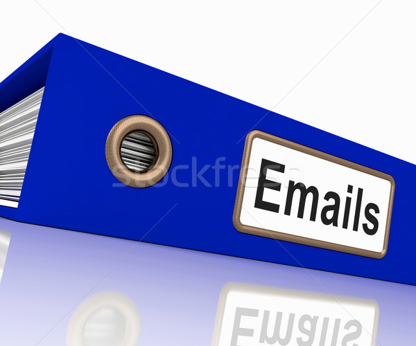 Emails File Showing Contacts and Correspondence Stock photo © stuartmiles