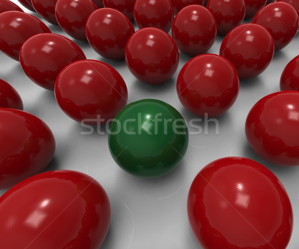 Egyedi gömb rszokatlan kivétel variáció fém Stock fotó © stuartmiles