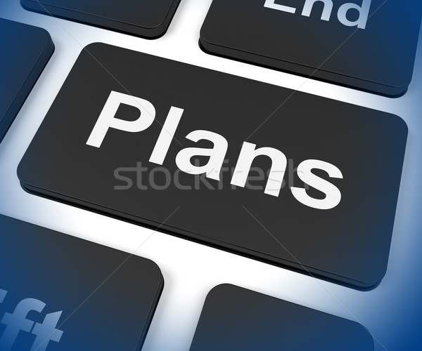 Plans Key Shows Objectives Planning And Organizing Stock photo © stuartmiles