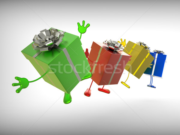 Presents Mean Buying And Giving The Perfect Gift Stock photo © stuartmiles