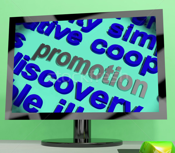 Promotion Word Means Advertising Campaign Or Special Deal Stock photo © stuartmiles