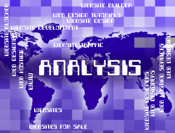 Elemzés szó adat analitika mutat kutatás Stock fotó © stuartmiles