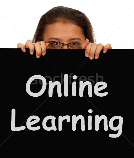 Online Learning Message Showing Web Learning Stock photo © stuartmiles