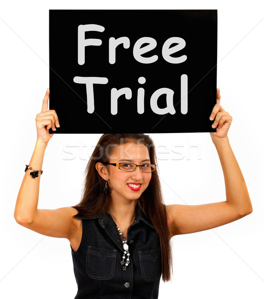 Free Trial Board Shows Special Offer Promotion Stock photo © stuartmiles