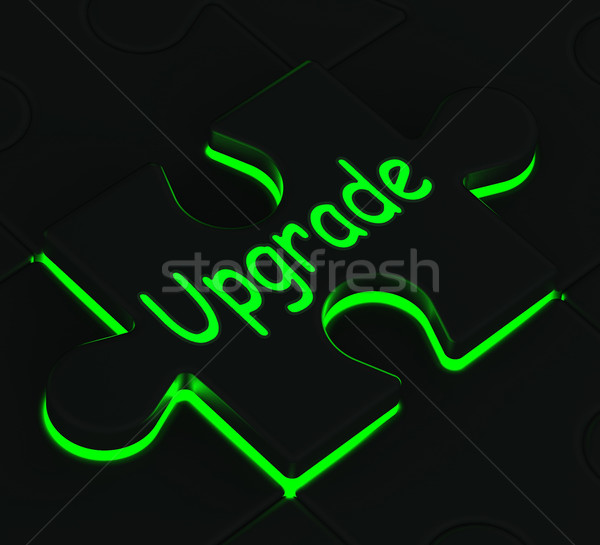 Upgrade Puzzle Showing Updating Versions Stock photo © stuartmiles