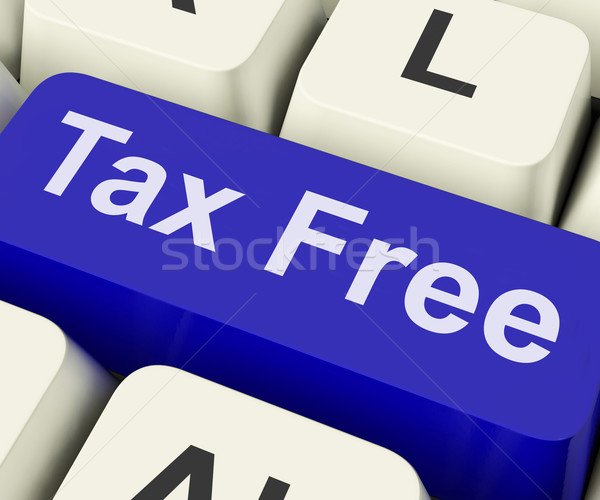 Tax Free Key Means Untaxed
 Stock photo © stuartmiles