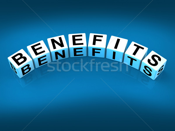 Benefits Blocks Mean Perks Awards and Merits Stock photo © stuartmiles