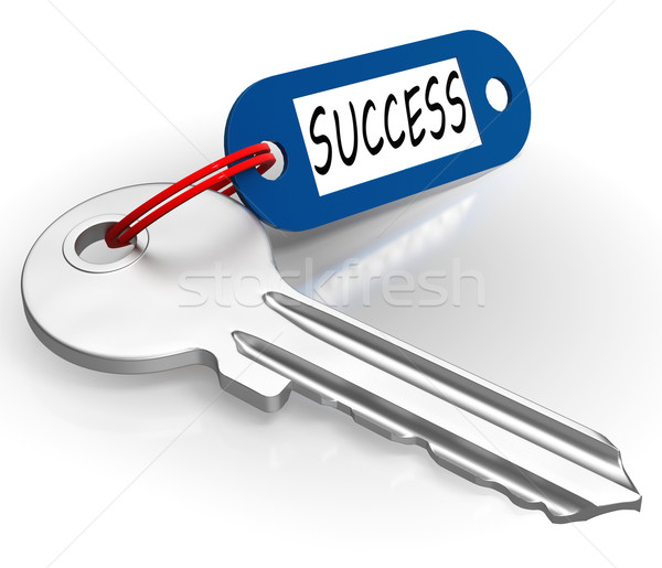 Key With Success Word Showing Winning Stock photo © stuartmiles