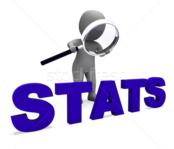 Stats Character Shows Statistics Reports Stat Or Analysis Stock photo © stuartmiles