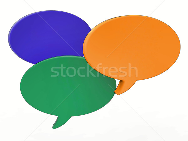 Szöveglufi copy space adatbázis chat ötlet mutat Stock fotó © stuartmiles