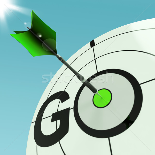 Go Means Approved Action To Run Immediately Stock photo © stuartmiles
