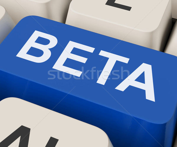 Beta Key Shows Development Or Demo Version Stock photo © stuartmiles