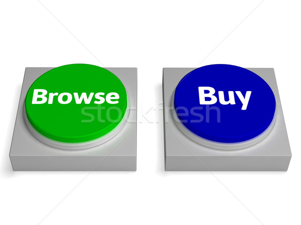 Browse Buy Buttons Shows Browsing Or Buying Stock photo © stuartmiles