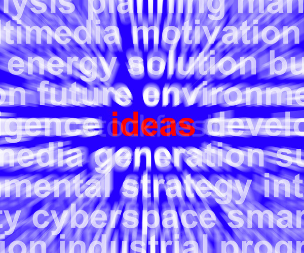 Ideas Word Showing Improvement Concepts Or Creativity Stock photo © stuartmiles