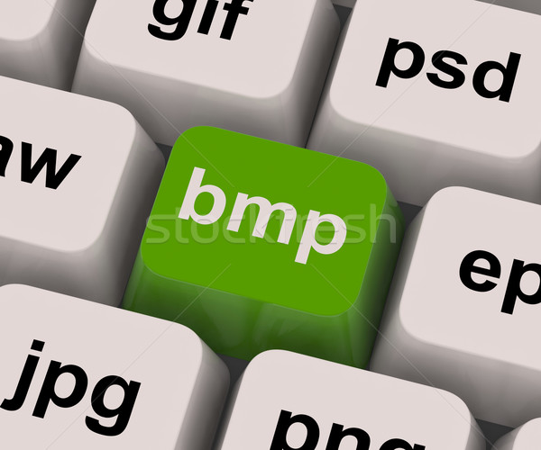 Bmp Key Shows Bitmap Format For Images Stock photo © stuartmiles