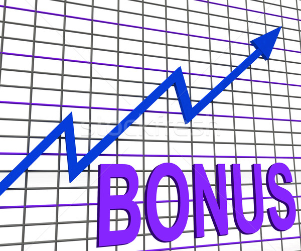 Bonus Chart Graph Shows Increase Reward Or Perk Stock photo © stuartmiles