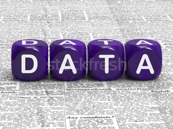 Data Dice Mean Information Statistics And Input Stock photo © stuartmiles