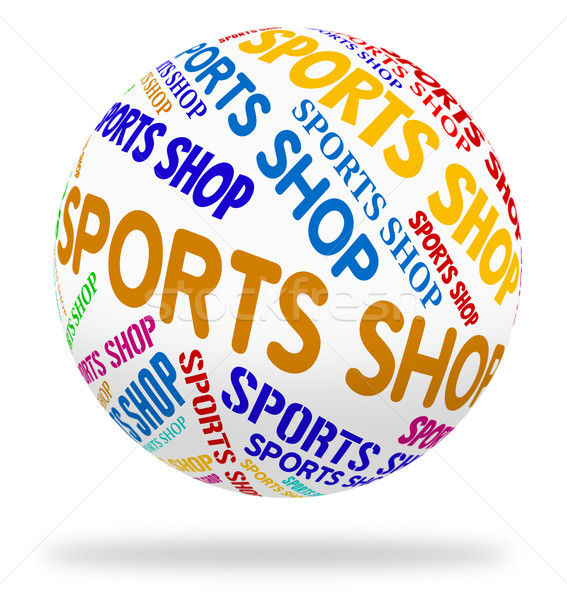 Stock photo: Sports Shop Shows Physical Exercise And Consumerism