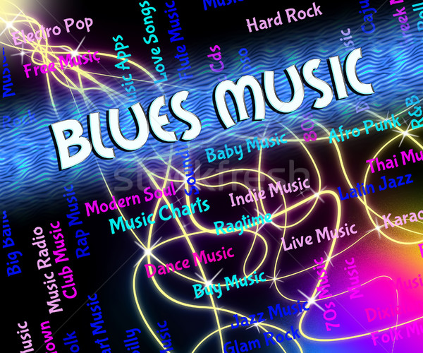 Stock foto: Blues · Musik · singen · musikalische · Melodie · Sound