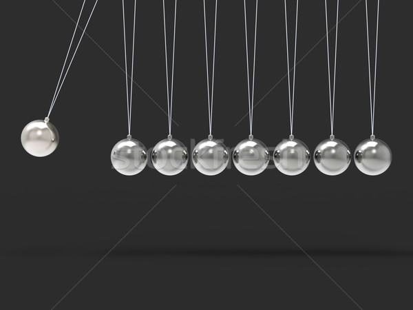 Otto argento culla sfere copia spazio Foto d'archivio © stuartmiles