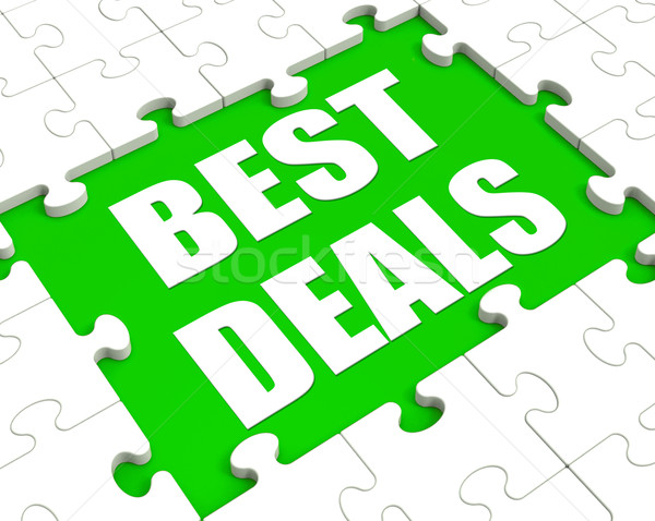 Best Deals Puzzle Shows Great Deal Promotion Or Bargain Stock photo © stuartmiles