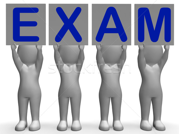 Exam Banners Means Extreme Questionnaire Or Examination Stock photo © stuartmiles