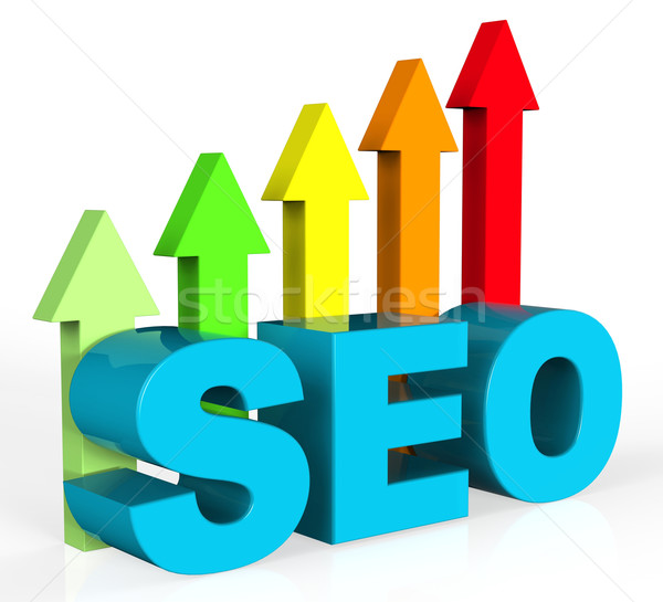 Improve Seo Shows Gathering Data And Advancing Stock photo © stuartmiles