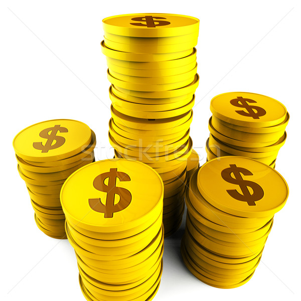 Dollar Savings Indicates American Dollars And Bank Stock photo © stuartmiles