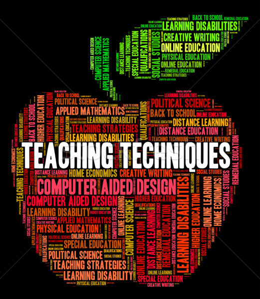 Teaching Techniques Means Tutor Teacher And Taught Stock photo © stuartmiles
