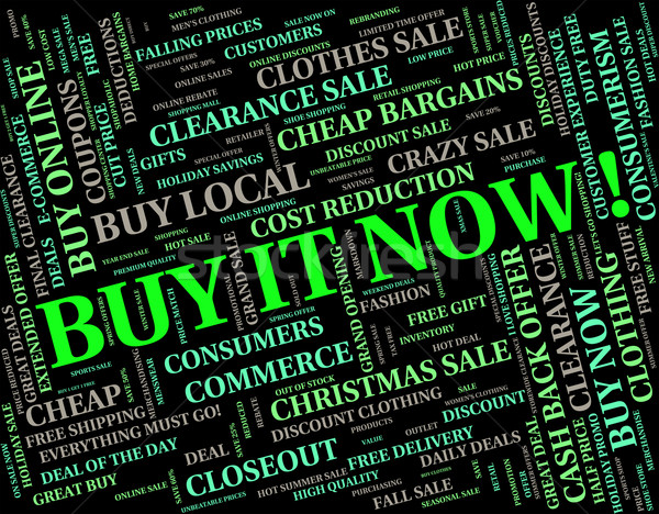 Buy ora tempo acquirente shop retail Foto d'archivio © stuartmiles
