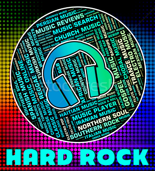 Hard Rock Shows Glam Metal And Audio Stock photo © stuartmiles
