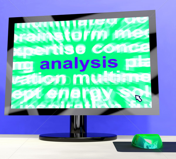 Analysis Word Showing Checking Probing And Examining Stock photo © stuartmiles