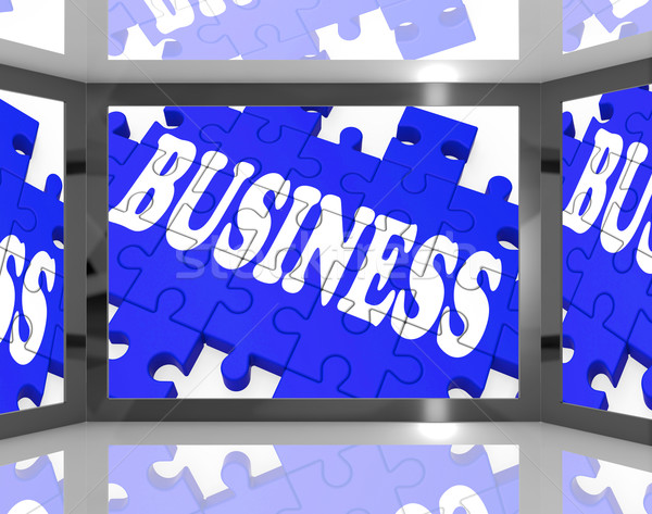Business On Screen Shows Corporation Marketing Stock photo © stuartmiles