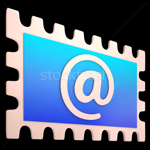 E-mail Stamp Shows Online Mailing Communication Post Stock photo © stuartmiles