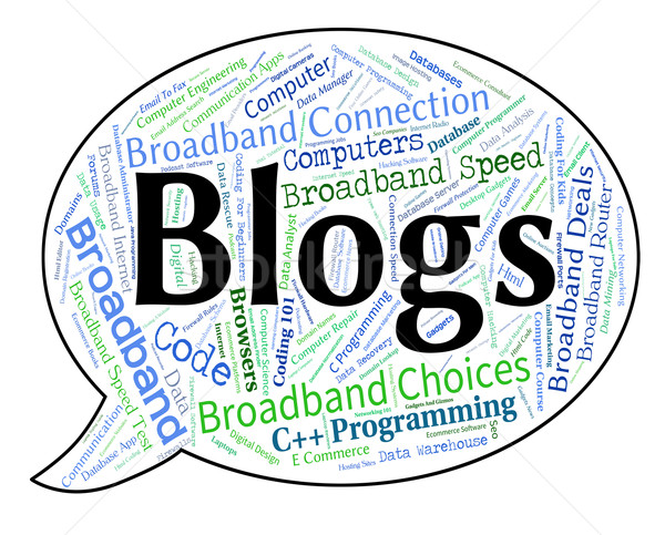 Zdjęcia stock: Blogi · słowo · blogging · blogger · tekst · strony · internetowe