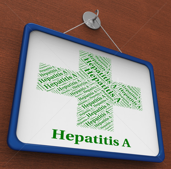 Hepatitis A Shows Ill Health And Affliction Stock photo © stuartmiles