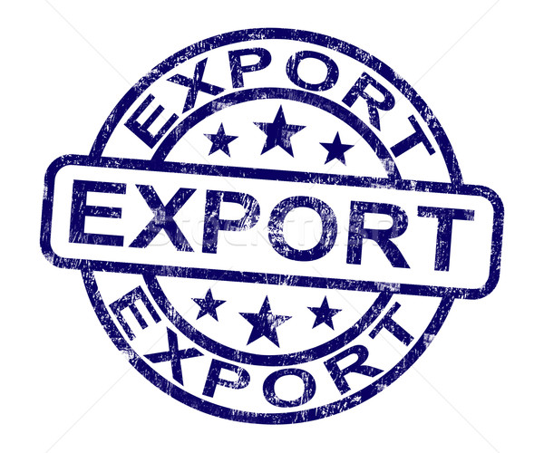 Export ştampila la nivel mondial distribuire transport Imagine de stoc © stuartmiles