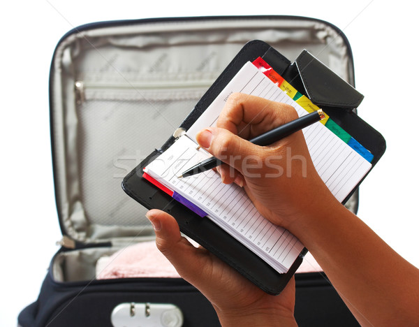 Stock photo: Packing List For Vacation Or Trip