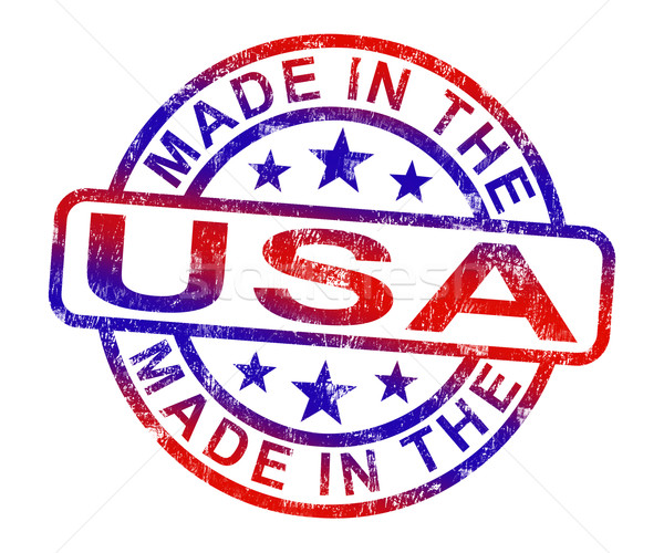 Photo stock: USA · tampon · produits · produire