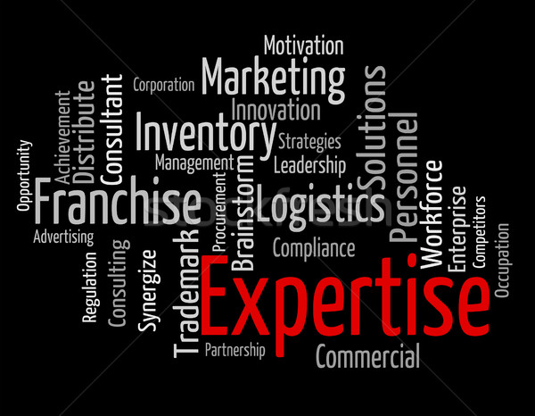 Expertise Word Represents Knowledge Education And Capabilities Stock photo © stuartmiles