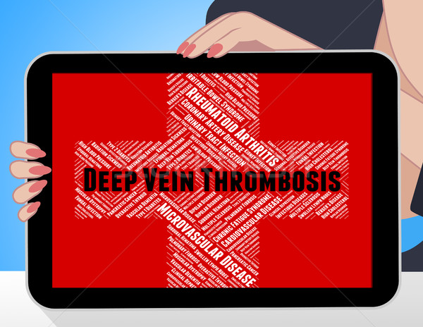 Stock photo: Deep Vein Thrombosis Represents Ill Health And Complaint
