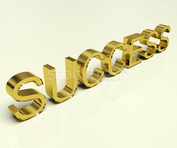 Success Text As Symbol Of Winning And Victory Stock photo © stuartmiles