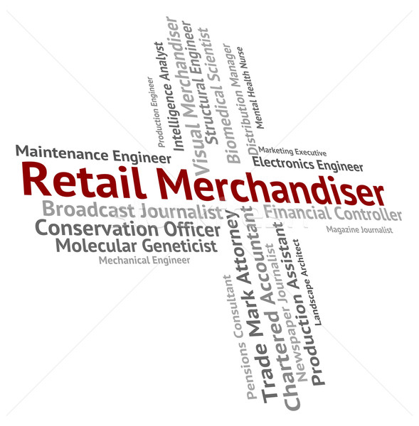 Retail Merchandiser Shows Employee Retailer And Wholesaler Stock photo © stuartmiles