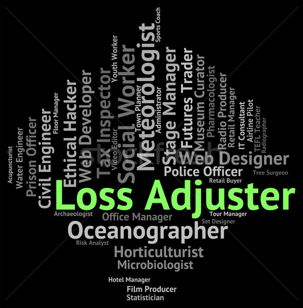 Loss Adjuster Represents Employee Jobs And Financial Stock photo © stuartmiles